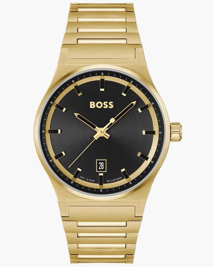 Candor Men Quartz Black Dial Analog Stainless Steel Watch 1514077