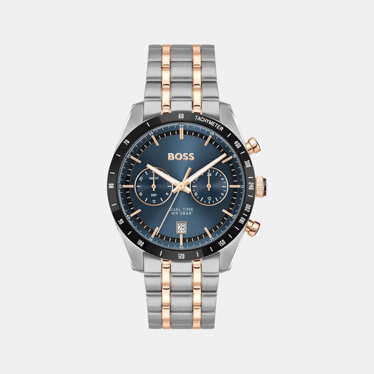 Tourmaster Men Quartz Blue Dial Multi-Function Stainless Steel Watch 1514288
