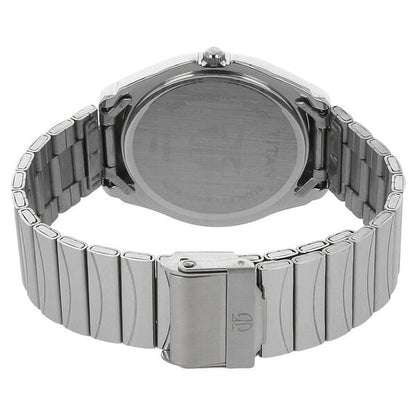 Titan Quartz Analog with Day and Date Black Dial Stainless Steel Strap Watch for Men - 38 mm Case Size - Medium Dial