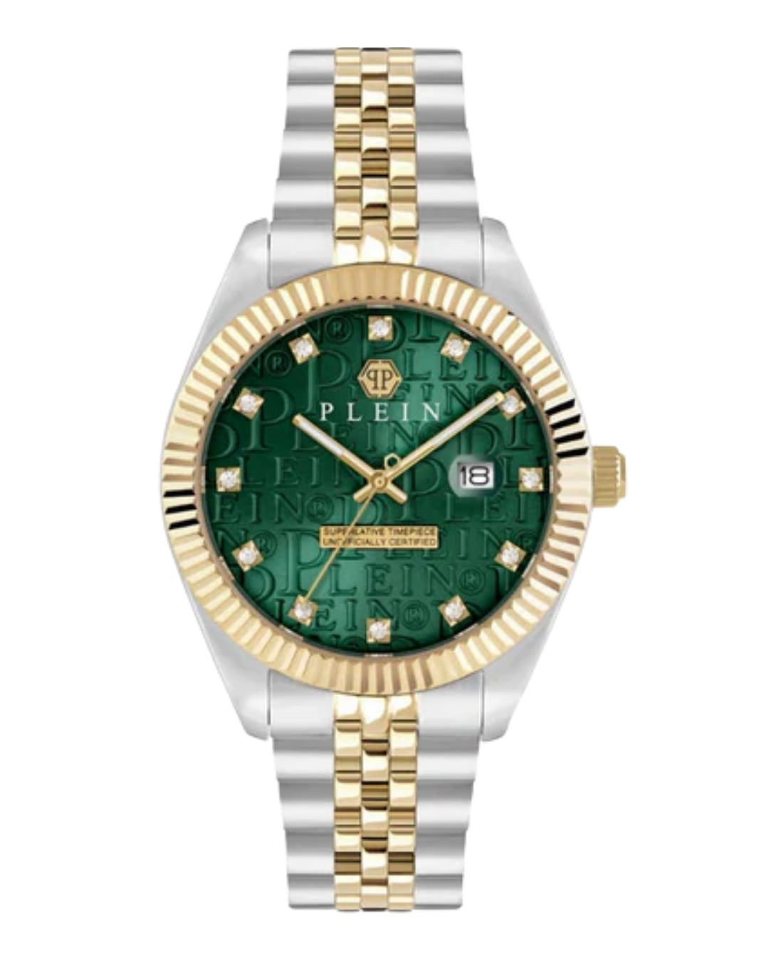Men Quartz Green Dial Analog Stainless Steel Watch PWMFA0325