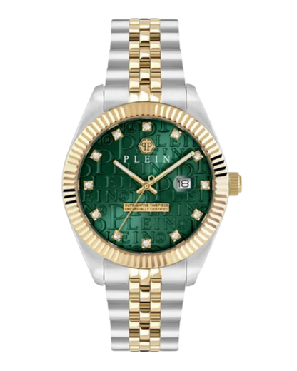 Men Quartz Green Dial Analog Stainless Steel Watch PWMFA0325
