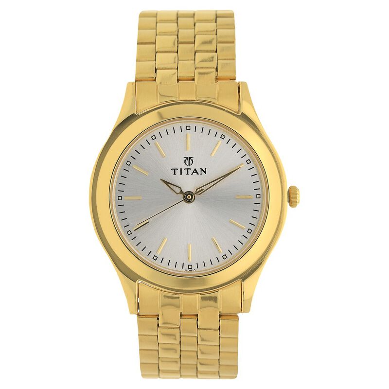 Titan Analog Silver Dial Stainless Steel Strap watch for Men