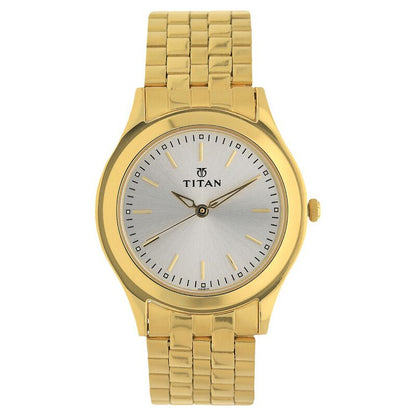 Titan Analog Silver Dial Stainless Steel Strap watch for Men