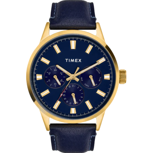 Timex Men Blue Round Multifunction Dial Watch