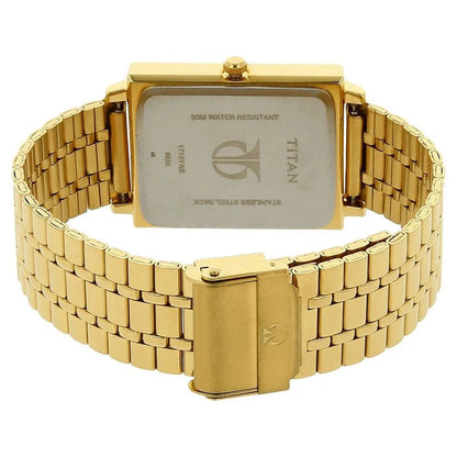 Titan Analog with Date Silver Dial Quartz Stainless Steel Strap Mens