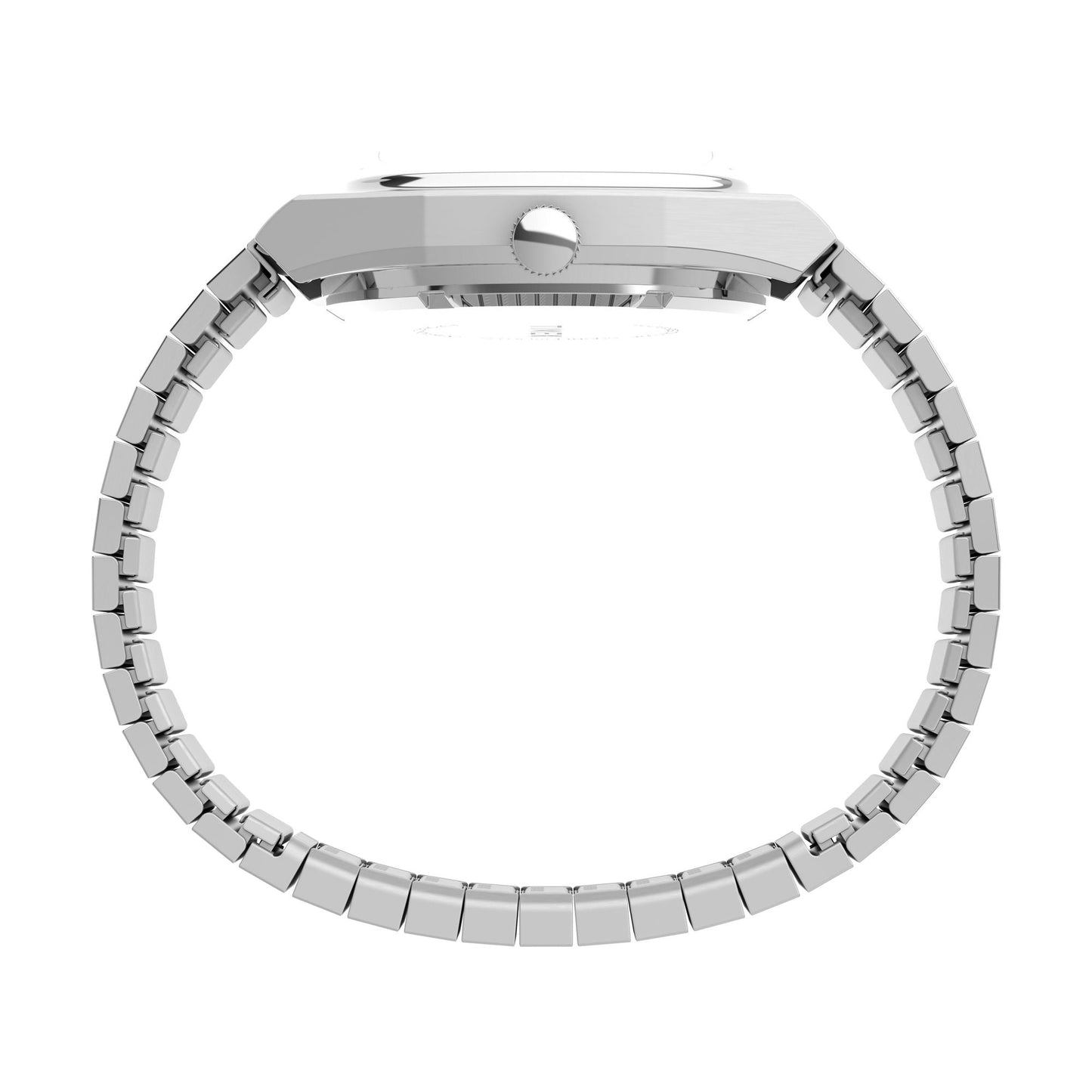 Timex E Line Reissue Silver Rectangle Mechanical Automatic Men Watch