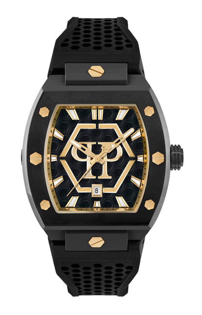 Philipp Plein Black Tonneau Dial Quartz Analog Men Watch