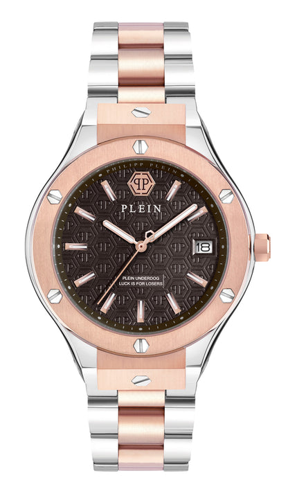 Philipp plein Ufa-New Gent Line Brown Round Quartz Men Watch
