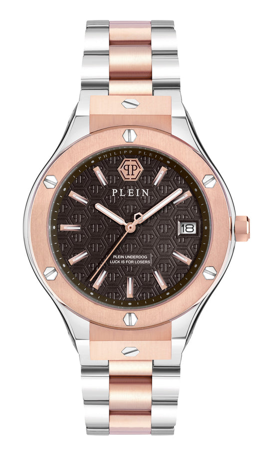 Philipp plein Ufa-New Gent Line Brown Round Quartz Men Watch