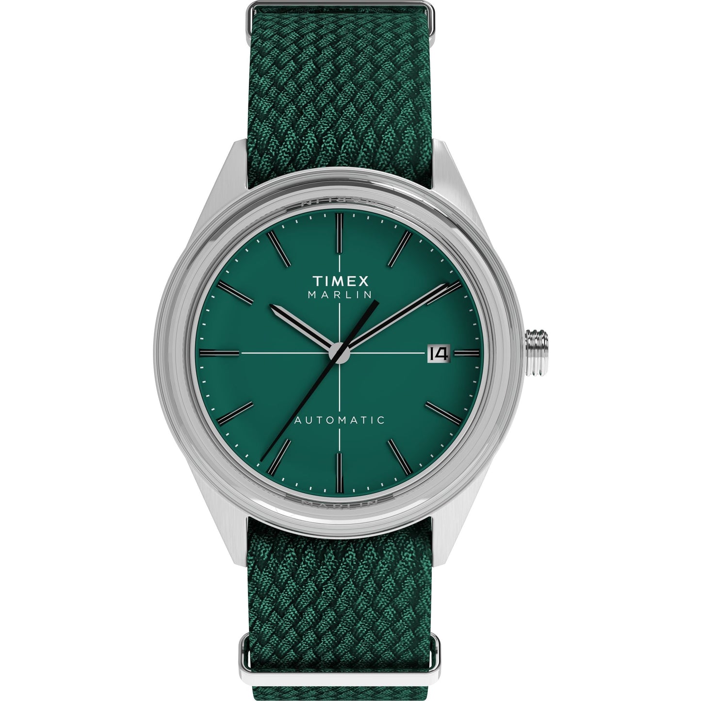 Timex Marlin Jet Green Round Mechanical Automatic Men Watch