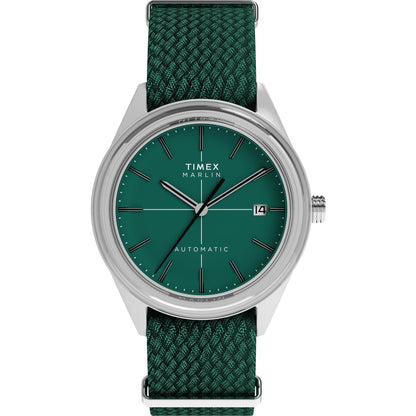 Timex Marlin Jet Green Round Mechanical Automatic Men Watch