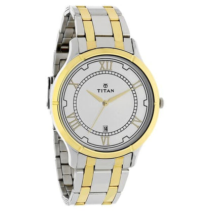Titan Analog with Date Dial Stainless Steel Strap watch for Men