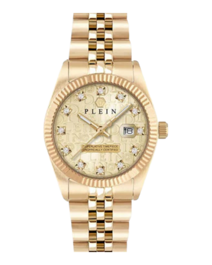 Women Quartz Champagne Dial Analog Stainless Steel Watch PWNFA0525