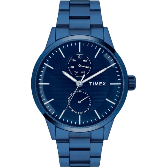 Timex Men Blue Round Dial Analog Watch