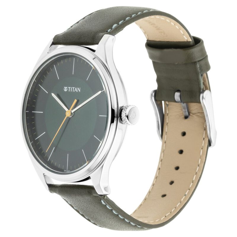 Titan Men's Urban Edge Lustrous Green Dial Watch - 1802SL04