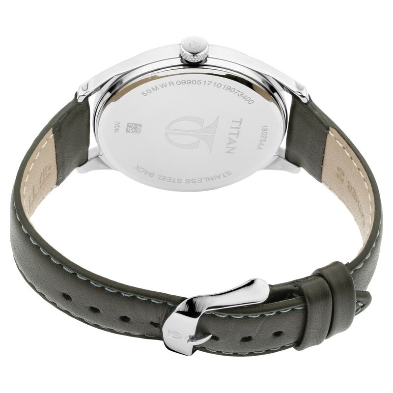 Titan Men's Urban Edge Lustrous Green Dial Watch - 1802SL04