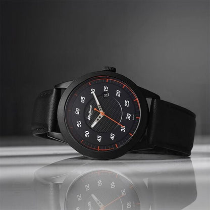 Titan Octane Quartz Analog with Date Black Dial With Black Leather Strap Watch For Men