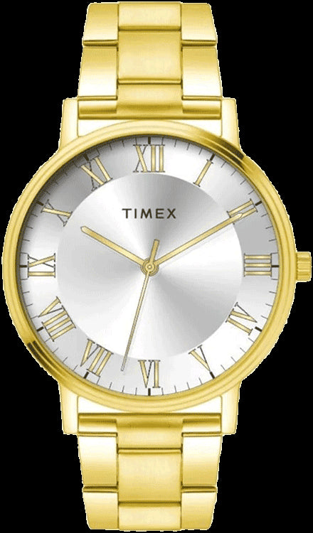 Timex Full Roman Silver Dial St Steel Bracelet Men's Watch TW0TG8023