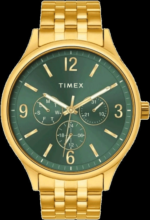 TIMEX Green Round Dial Analog Men's Watch - TWEG18440