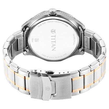 Titan Regalia Opulent Quartz Analog with Date Green Dial With Two Toned Stainless Steel Strap Watch For Men