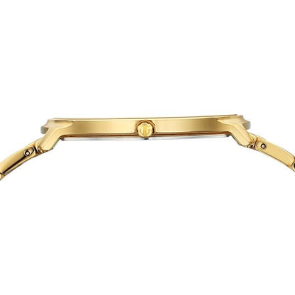 Titan Edge Metal Golden Dial Stainless Steel Strap Watch for Men