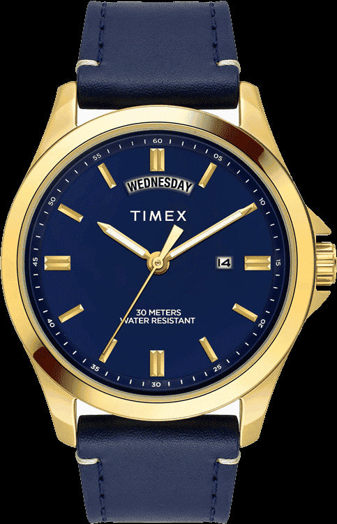 Timex Men Blue Round Dial Analog Watch