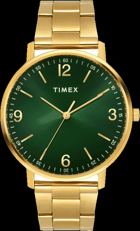 Timex Men Green Round Dial Analog Watch