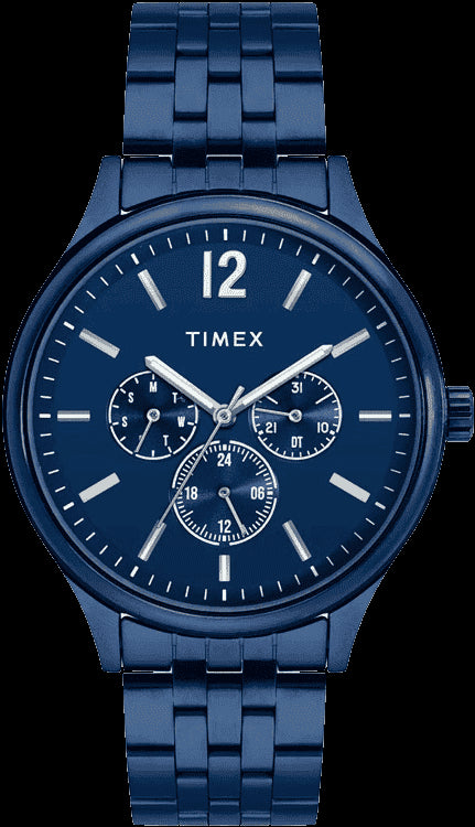 Timex Men Blue Round Dial Analog Watch