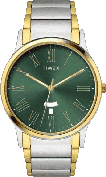 Timex Full Roman Green Dial Astrological Men's Watch - TW000R470