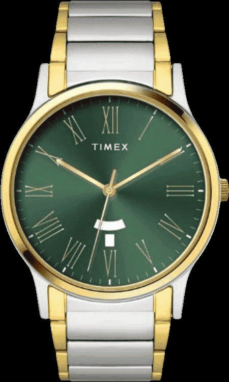 Timex Full Roman Green Dial Astrological Men's Watch - TW000R470