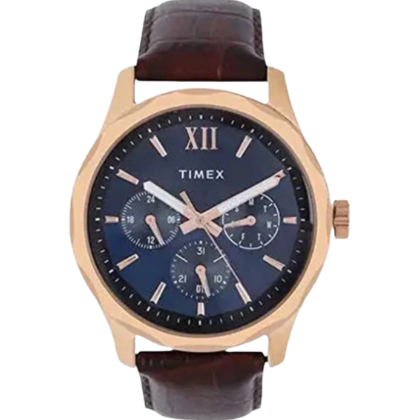 Timex Empera Men's Blue Dial Round Case Multifunction Function Watch -TW0TG7601