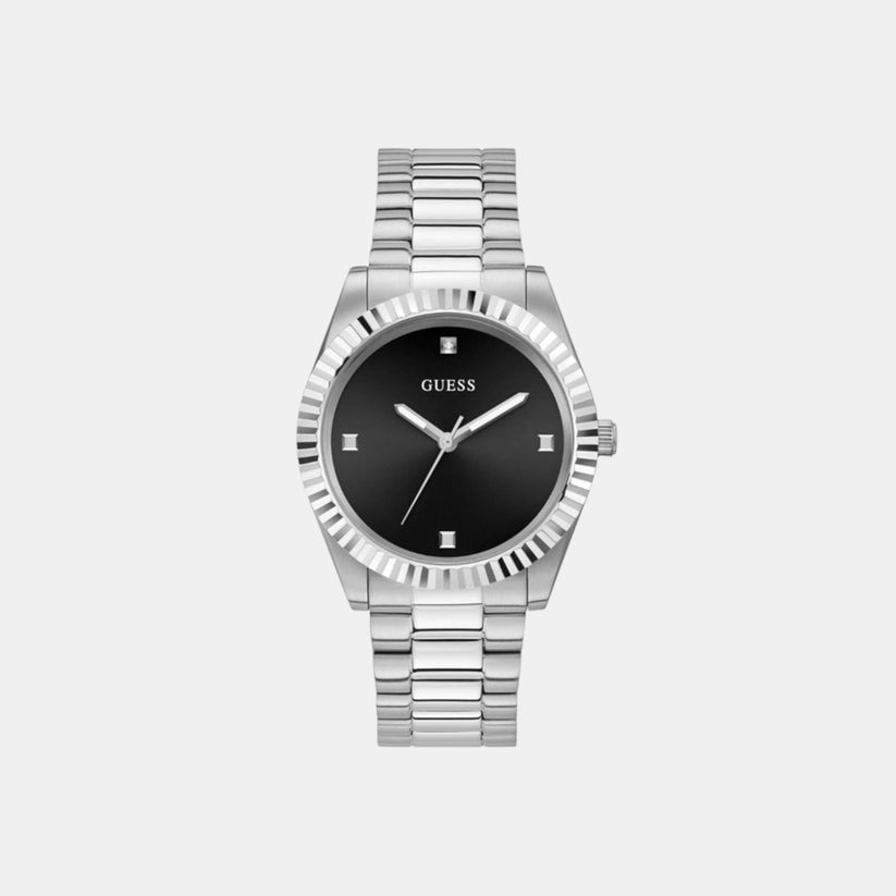 Men Quartz Black Dial Analog Stainless Steel Watch GW0542G1