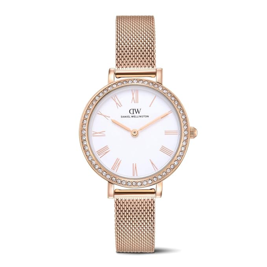 Women Quartz Silver Dial Analog Stainless Steel Watch DW0DL3201