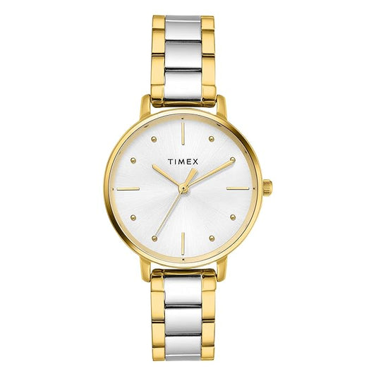 Trendline Women Quartz Silver Dial Analog Stainless Steel Watch TWEL15828