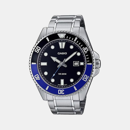 Enticer Men Quartz Black Dial Analog Stainless Steel Watch A2190