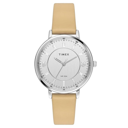 TIMEX Women Silver Round Dial Analog Watch - TWEL15817
TWEL15817