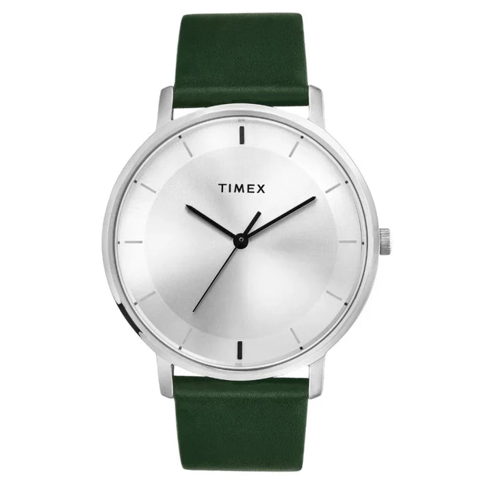 Timex Men Silver Round Analog Brass Dial Watch- TW0TG8013
TW0TG8013