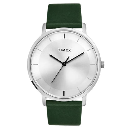 Timex Men Silver Round Analog Brass Dial Watch- TW0TG8013
TW0TG8013