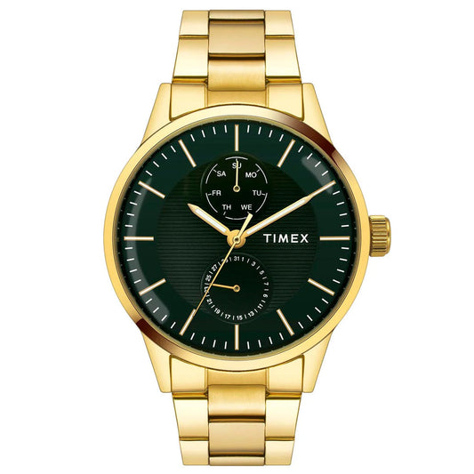 Timex Men Green Round Dial Analog Watch
