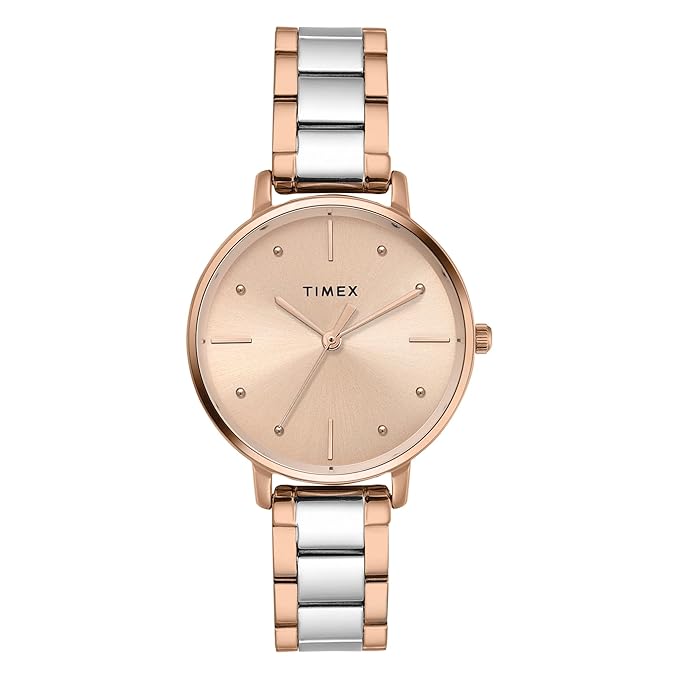 Timex Rose Gold Dial Women's Watch - TWEL15826