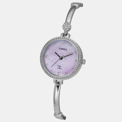 Fria Women Quartz Mother Of Pearl Dial Analog Brass Watch TWEL18400