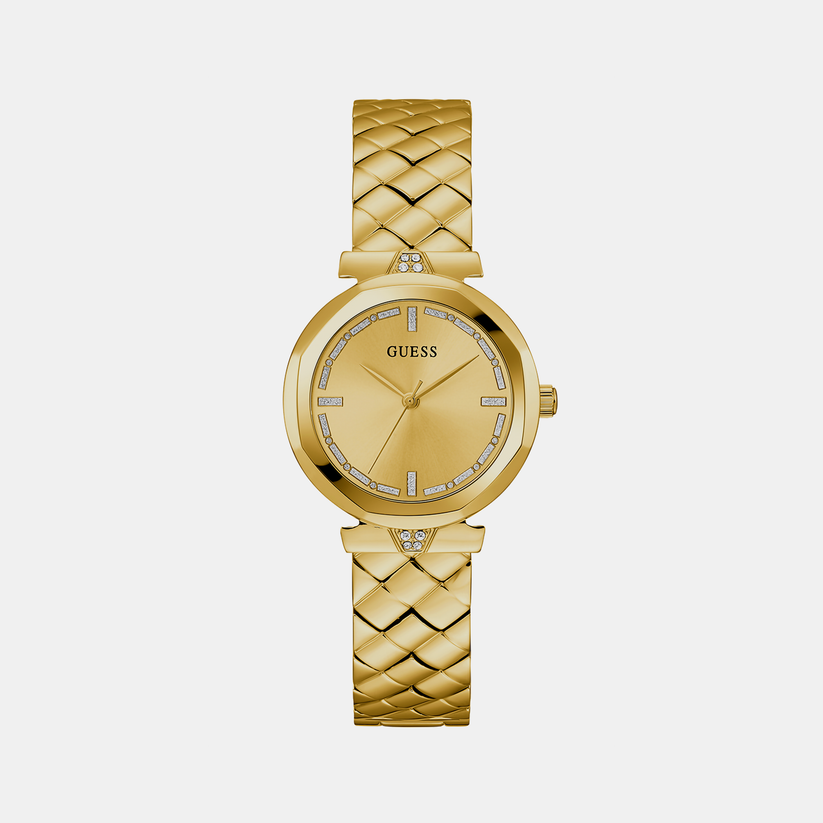 Rumour Women Quartz Gold Dial Analog Stainless Steel Watch GW0613L2