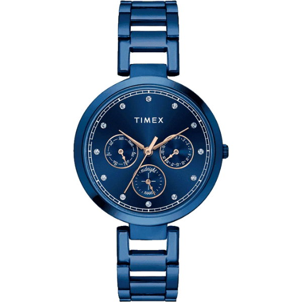 TIMEX Women Blue Round Dial Analog Watch - TW000X268