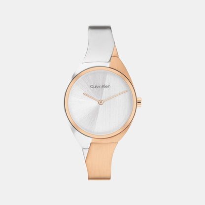 Charming Women Quartz Silver Dial Analog Stainless Steel Watch 25200237