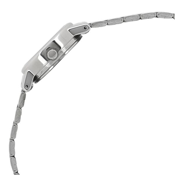 Titan Quartz Analog Silver Dial Stainless Steel Strap Watch for Women - 24 mm Case Size - Small Dial