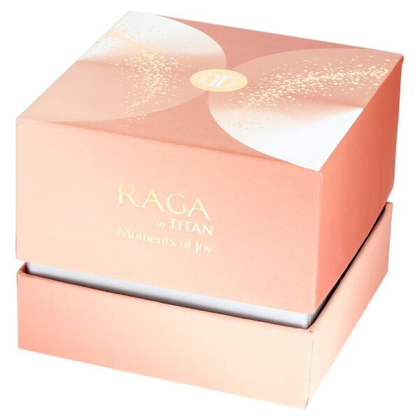 Raga Women's Charm: Elegant Mother of Pearl Dial with Ornate Strap Watch
