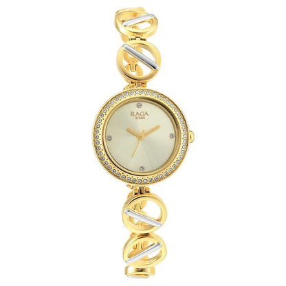 Titan Raga Viva Silver Dial Women Watch With Metal Strap