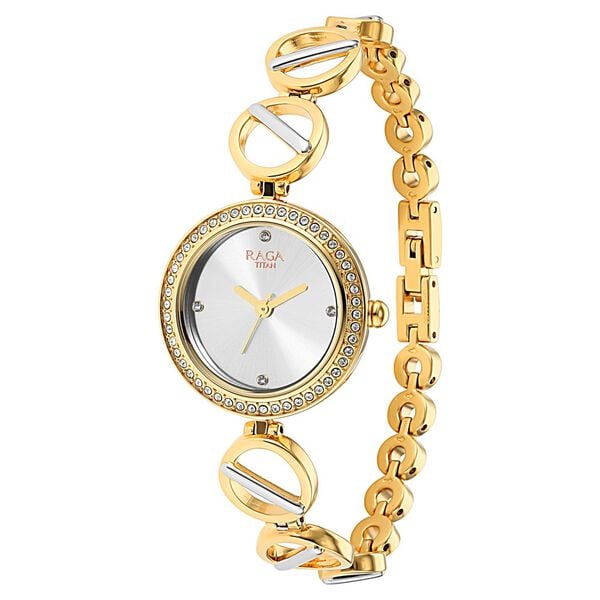 Titan Raga Viva Silver Dial Women Watch With Metal Strap