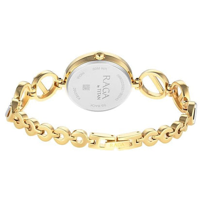 Titan Raga Viva Silver Dial Women Watch With Metal Strap