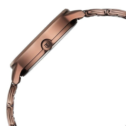 Titan Razzle Dazzle Quartz Analog with Day and Date Green Dial Brown Stainless Steel Strap Watch For Women